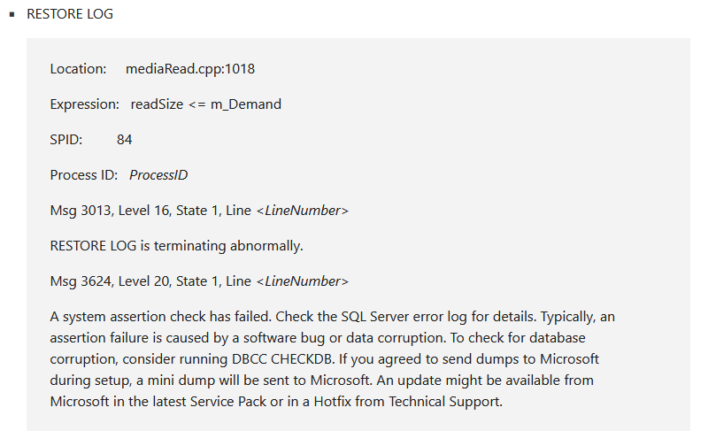 SQL Server 2019 CU 16 Log Restores Broken