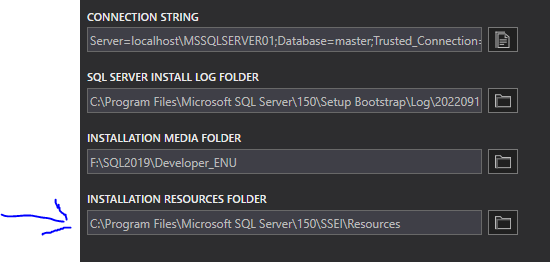 SQL 2019 Developer Edition Summary Paths