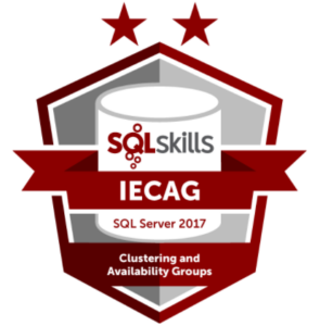 SQLSkills IECAG Credly Badge Image