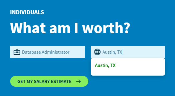 Salary.com What am I Worth