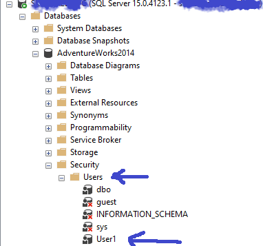 SQL Server Database User
